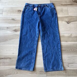 Pretty Little things plus size vintage wash split Hem‎ Jeans -SIZE 18-NWT